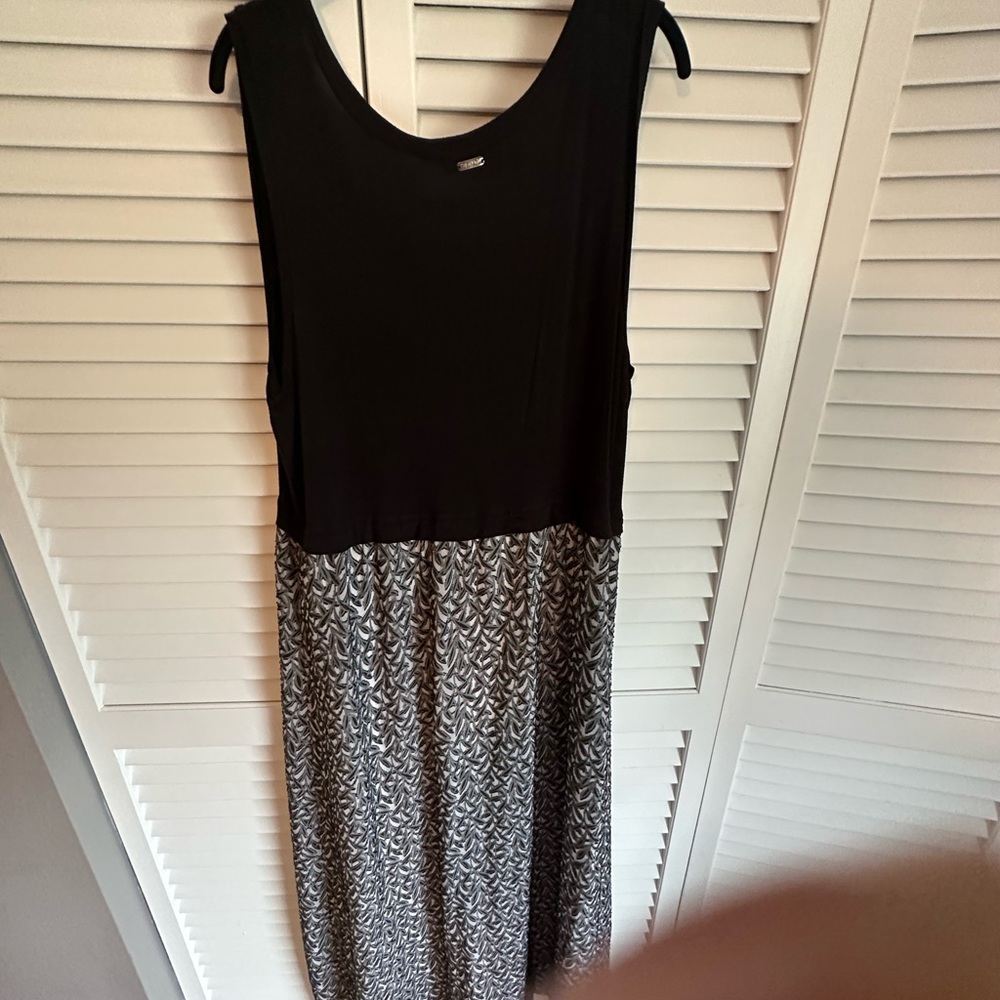 White and Black maxi dress